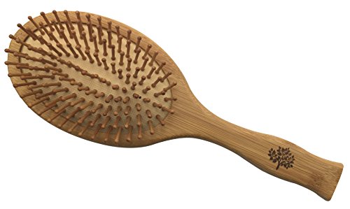 Cepillo de bambú y peine de bambú, 2 unidades, reciclable y respetuoso con el medio ambiente