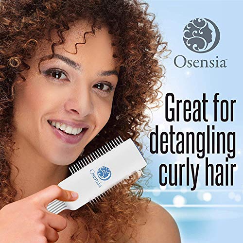Cepillo Modelador de Peinado Profesional – Cepillo desenredante antiestático – Cepillo para el pelo con 7 filas de Cerdas de Nylon para todo tipo de cabello natural de Osensia
