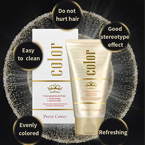 Cera para el cabello,130g Crema Para Colorante Pelo Temporal DIY Colorear y Modelar el Instant pelo Cera Cabello naturales color Wax para fiestas, Cosplay, Masquerade, halloween (Rosado)