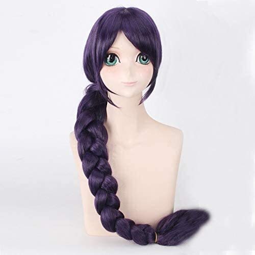 Cfbcc ¡Ama Vive!El Amor Vivo Nozomi Tojo Peluca púrpura Trenzas Resistente al Calor de Halloween del Traje del Anime del Pelo Pelucas Juego for Adultos