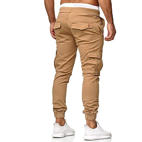 CFWL CinturóN De Cuero De Hechizo De Moda para Hombres Pantalones De Viga Delgada Pantalones Casuales para Hombres Camuflaje Hombre Pantalones Cargo Hombre Pantalones Camuflaje Pantalones
