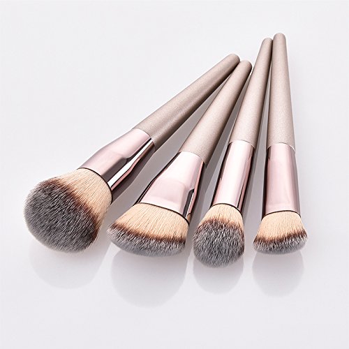 Chakil 4 pcs Pinceles de Maquillaje de los Labios Corrector Brochas Cosmética Makeup Brush Set Profesional Pincel de Maquillaje Cepillo de Ojos Kit