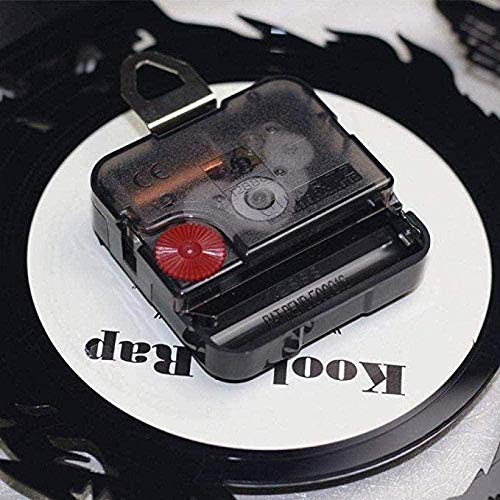 CHANGWW Reloj de Pared con Disco de Vinilo Retro Cruzado L'Occitane Artista de Pared decoración del hogar Reloj de Pared silencioso sin Escala-with LED