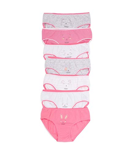 Channo Braguitas niñas algodón días de la Semana. Tejido Suave y cómodo. Talla 10-12 años