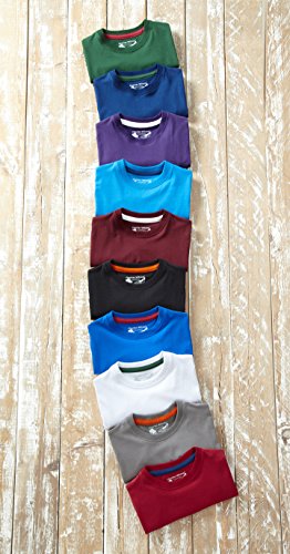 Charles Wilson Paquete 5 Camisetas Cuello Redondo Lisas (3X-Large, Essentials)