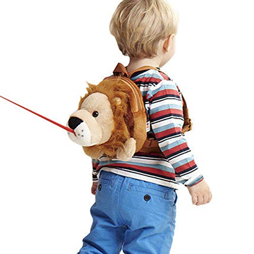 chenyu - Mochila Infantil con Correa antipérdida, Correa para la muñeca, para niños y niñas, Correa de Seguridad para Viajes, arnés y Correa para bebé, Lion