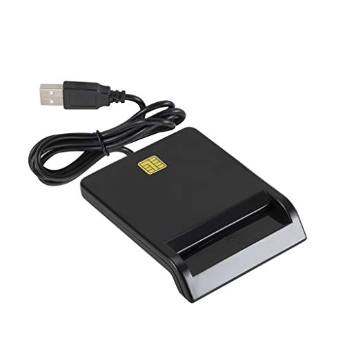 Chowcencen USB 2.0 Lector de Tarjetas Inteligente Lector de Tarjetas de la Tarjeta electrónica de identificación/CAC Lector Externo ATM/IC/Electronic ID/CAC/Impuestos/Banco