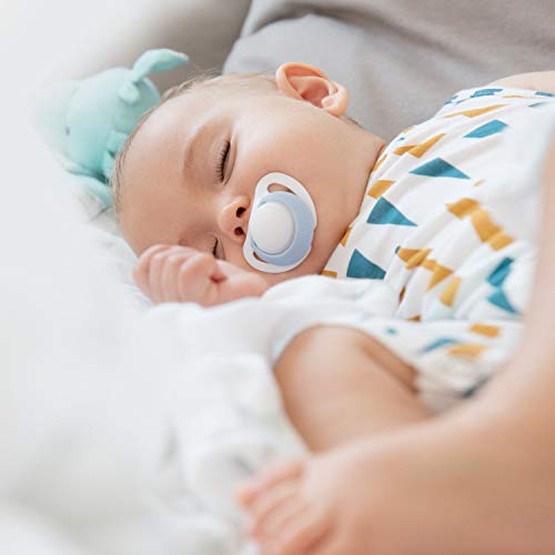 Chupete de silicona NUK Genius, para recién nacidos delicados, 2 unidades azul blau/weiß Talla:0-6 meses