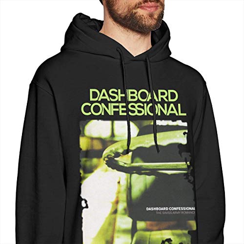 CINDYO Dashboard Confessional The Swiss Army Romance Mens Hoodies Hooded Sweatshirt Black