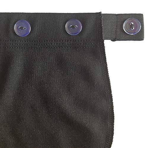 Cinturón de Embarazo Extensión 2 Piezas Negro