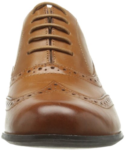 Clarks Hamble Oak - Zapatos de Cordones de cuero Mujer, Dark Tan Leather, 36