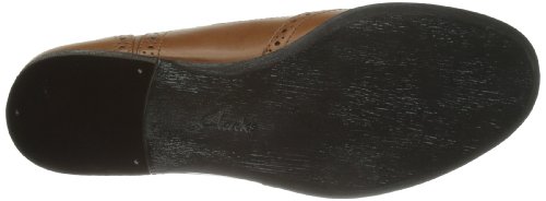 Clarks Hamble Oak - Zapatos de Cordones de cuero Mujer, Dark Tan Leather, 36