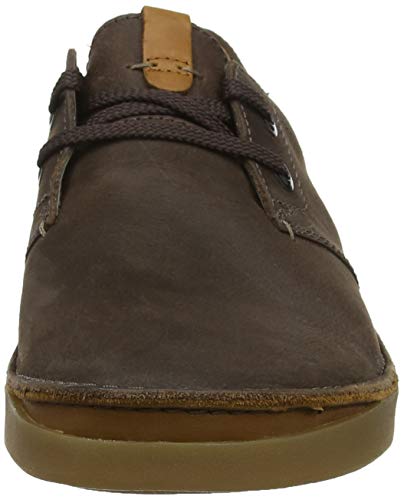 Clarks Oakland Lace, Zapatos de Cordones Derby para Hombre, Marrón (Dark Brown Leather), 45 EU