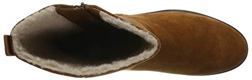 Clarks Un Elda Mid, Botas Slouch para Mujer, Marrón (Dark Tan Suede Dark Tan Suede), 39.5 EU