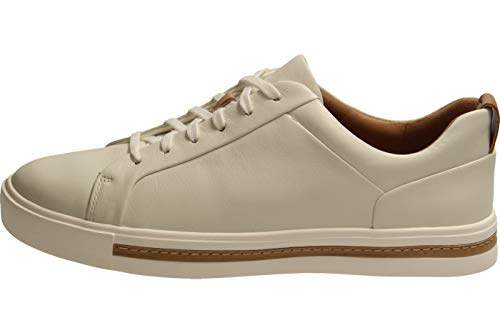 Clarks Un Maui Lace, Zapatos de Cordones Derby para Mujer, Blanco (White Leather-), 37.5 EU
