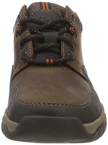 Clarks Walbeck Edge II, Zapatos de Cordones Derby para Hombre, Marrón (Brown Leather), 42.5 EU