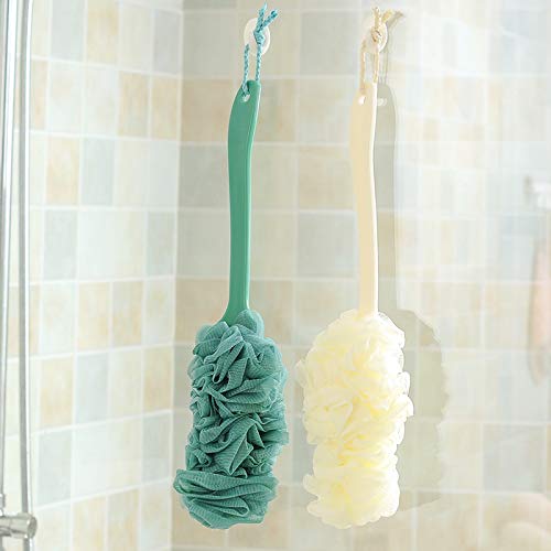 Cleaner-B Cepillo de baño Baño con Mango Largo y Cabello Suave, (harina + arroz + Verde) 3