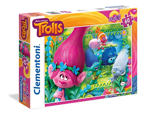 Clementoni - Puzzle 60 Piezas Maxi You'Re Invited to This Party Trolls (26586.2)