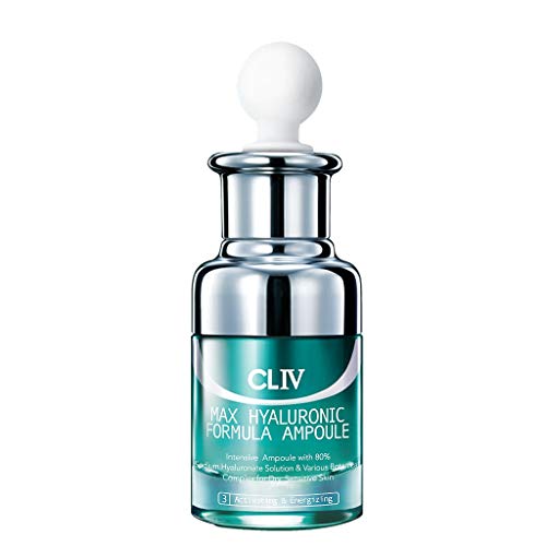 CLIV - Max Hyaluronic Formula Ampoule, Sérum Facial 80% Ácido Hialurónico Para Pieles Secas y Sensibles, 30ml