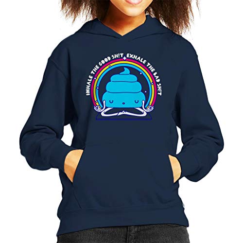 Cloud City 7 Namashite Yoga Poop Kid's Hooded Sweatshirt