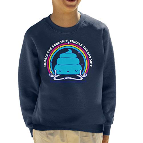 Cloud City 7 Namashite Yoga Poop Kid's Sweatshirt