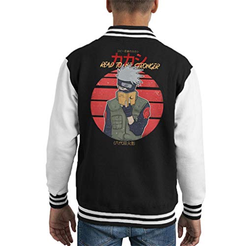 Cloud City 7 Read To Be Stronger Kakashi Hatake Naruto Kid's Varsity Jacket
