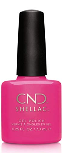CND Shellac Esmalte de Uñas de Gel, Tono Hot Pop Pink