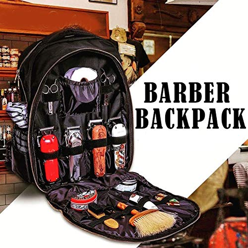 Cobeky Barber estuche de transporte para peluquería Herramientas de estilo Accesorios de gran capacidad de almacenamiento mochila de viaje hombro bolsa