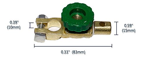 Cocar 15-17mm Diámetro Universal Auto Coche Camión Barcos Batería Terminal Enlace Interruptor Parts Desconecte Coche de Corte Quick
