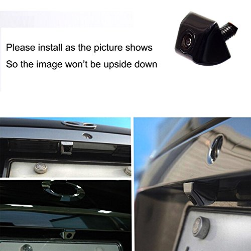 Cocar Coche auto Enjuagar Montaje Viviendas HD CCD Vista Trasera Multi-funcional Reserva / Frontal Cámara Impermeable