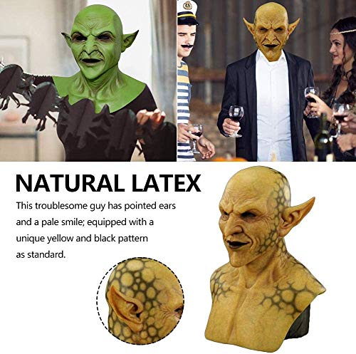 Coku Máscara de Halloween, Diablillos de látex variada, temible headgear para fiesta de adultos disfraces de Halloween Cosplay