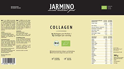 Colágeno Orgánico en Polvo | Colágeno y Proteína del Ganado | Alternativa Orgánica a los Péptidos Hidrolizados de Colágeno | Sin Aditivos | Caldo de Hueso Real | 300g