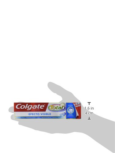 Colgate Total Efecto Visible Pasta Dentífrica - 4 Paquetes de 75 ml - Total: 300 ml