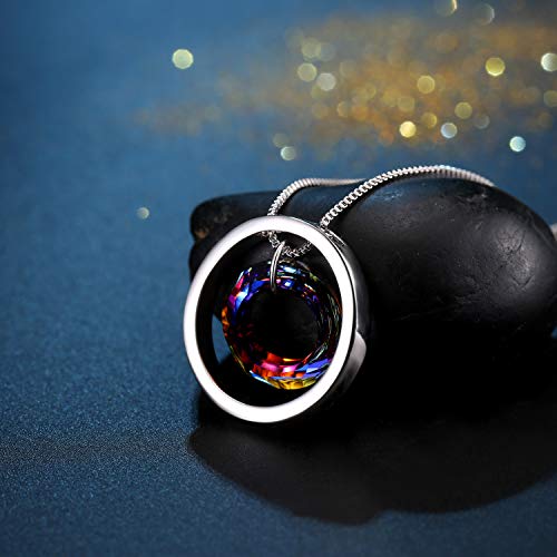 Collar Mujer Collar de Cristal de Círculo