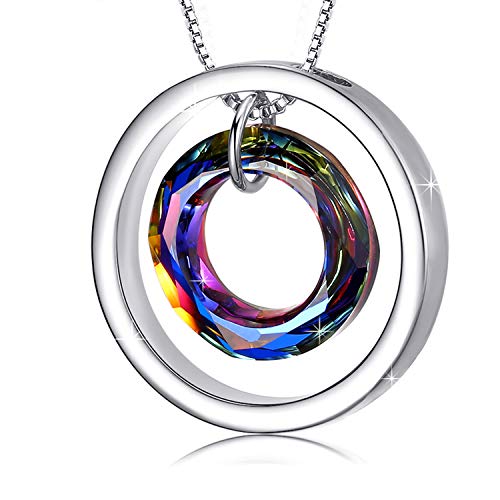 Collar Mujer Collar de Cristal de Círculo