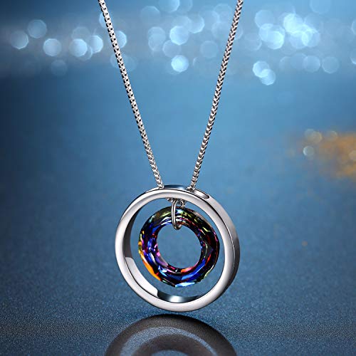 Collar Mujer Collar de Cristal de Círculo