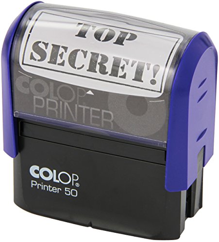 Colop Printer 50 - Sello automático con texto"Top Secret“, tinta negra