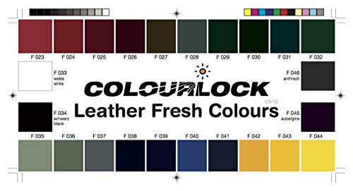 COLOURLOCK Tinte reparador Cuero/Piel F046 (Gris Antracita ESTÁNDAR), 30 ml restaura el Color del Cuero en Coches, sofás, Ropa, Bolsos