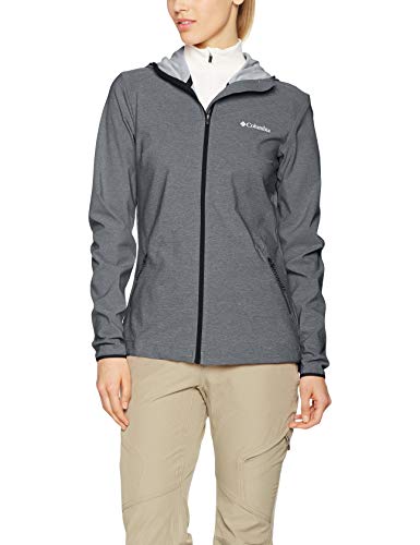 Columbia Heather Canyon, Chaqueta Softshell, Mujer, Negro (Black), XS
