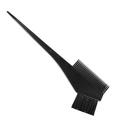 com-four® Juego de tinte para el cabello de 8 partes con diferentes cepillos y tinte en negro, juego de tinte para mezclar el tinte para el cabello (Set de tinte para el cabello - 08 piezas)