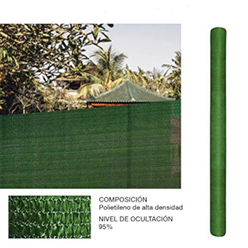 Comercial Candela Rollo de Malla de sombreado Verde 2x10 Metros
