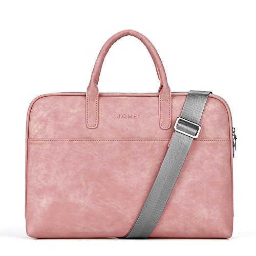 Comfysail Impermeable Cuero de la PU Bolso para Ordenador Portátil de 13-15 Pulgadas Maletín para Portátiles Bolsa de Hombro Bandolera Ultrabook Notebook
