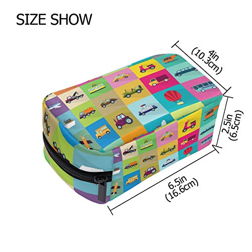 COOSUN 30 Transporte Iconos Cosméticos Bolsa Embrague Maquillaje Bolsa Organizador Viaje Bolsa de Neceser para Mujeres