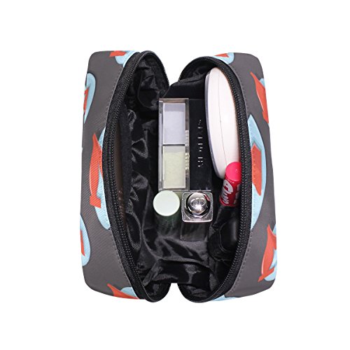 COOSUN - Bolsa de maquillaje con diseño de siete iconos para mujer