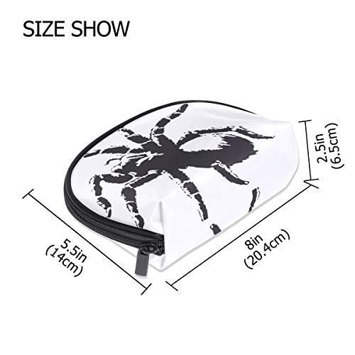 COOSUN Spider Nature Web Creepy Spooky Cosméticos Bolsa de Embrague Bolsa de Maquillaje Organizador de Viaje Bolsa de Neceser para Mujeres