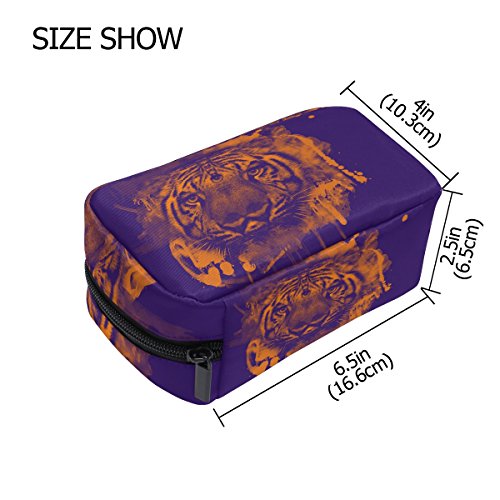COOSUN Trippy Tiger bolsa de maquillaje bolsa de viaje organizador de viaje bolsa de aseo para mujeres