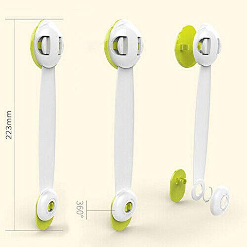 Copiel Cierres Seguridad Bebe, Cerraduras Bebe, Bebé de Seguridad Bloqueo para Gabinetes, Cajones, Hornos, Neveras, No es Necesario Perforar, una Instalación Simple Cierra Niños - 6 Pieza (Verde)