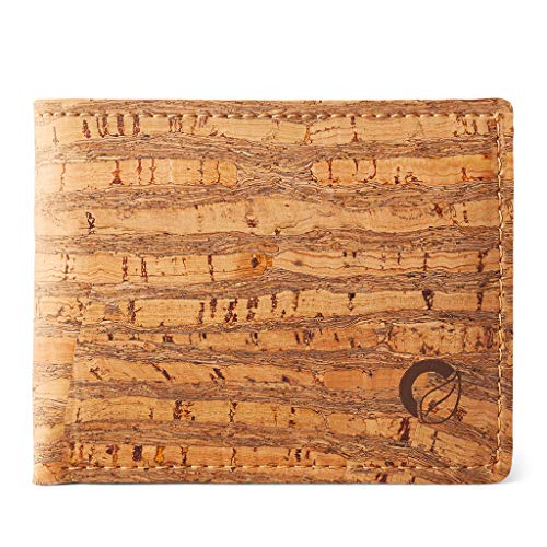 Corkor Cartera de Corcho Vegana Hombre Tarjeta de Credito Regalo Vegan Natural