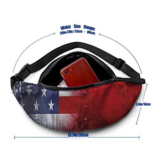 Corner Time Small Artificial Flowers Unisex Casual Waist Bag Union Jack Fanny Pack Money Bum Bag with Adjustable Belt for Running Sports Climbing Travel