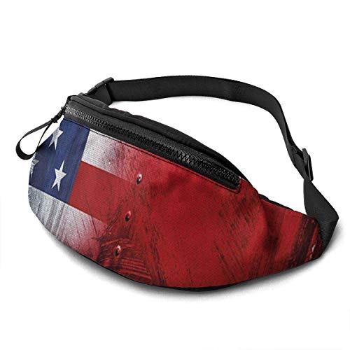 Corner Time Small Artificial Flowers Unisex Casual Waist Bag Union Jack Fanny Pack Money Bum Bag with Adjustable Belt for Running Sports Climbing Travel